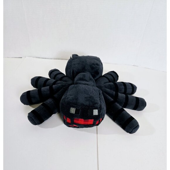 Minecraft Black PLUSH SPIDER 16" x 13" Stuffed Toy Jinx Mojang Game Spin Master - Picture 1 of 6